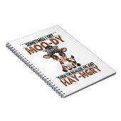 Sometimes I Get Moo-dy Hay-ngry Cow Notizblock (Rechte Seite)