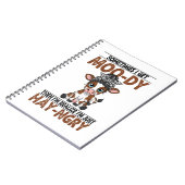 Sometimes I Get Moo-dy Hay-ngry Cow Notizblock (Linke Seite)