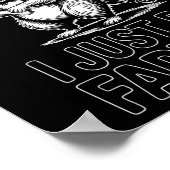 Sometimes i just be fartin farting raccoon funny  poster (Ecke)