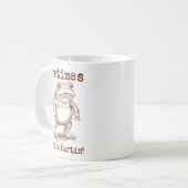 Sometimes I Just Be Fartin’ Frog Funny Rude Silly  Kaffeetasse (Vorderseite Links)