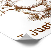 Sometimes I Just Be Fartin’ Frog Funny Rude Silly  Poster (Ecke)