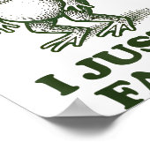 Sometimes I Just Be Fartin' Frog Humor Funny Fart Poster (Ecke)