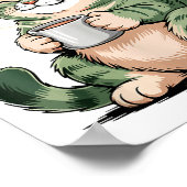 Sometimes I Just Be Fartin' Frog Humor Men Woman  Poster (Ecke)