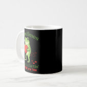 Sometimes I Just Be Fartin' Frog Meme Funny Valent Kaffeetasse (Vorderseite Links)