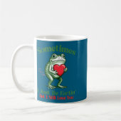 Sometimes I Just Be Fartin' Frog Meme Funny Valent Kaffeetasse (Links)