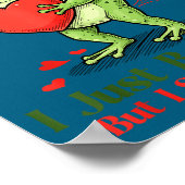 Sometimes I Just Be Fartin' Frog Meme Funny Valent Poster (Ecke)