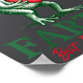 Sometimes I Just Be Fartin' Frog Meme Funny Valent Poster (Ecke)