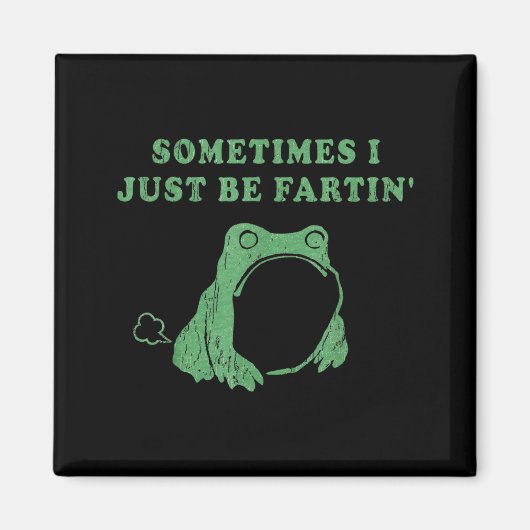 Sometimes I Just Be Fartin' Frog Meme Humorous Des Magnet (Vorne)