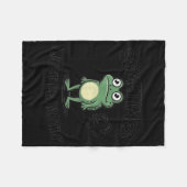 Sometimes I Just Be Fartin' Funny Frog Design Fleecedecke (Vorderseite (Horizontal))
