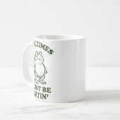 Sometimes I Just Be Fartin' Funny Frog Kaffeetasse (Vorderseite Links)