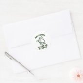 Sometimes I Just Be Fartin' Funny Frog  Runder Aufkleber (Umschlag)