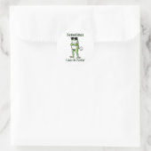 Sometimes I Just Be Fartin Funny Frog Sarcastic Hu Runder Aufkleber (Tasche)
