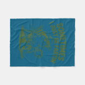 Sometimes I Just Be Fartin Lazy Cowboy Frog Funny Fleecedecke (Vorderseite (Horizontal))