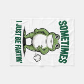 Sometimes I Just Be Farting Frog Christmas Funny F Fleecedecke (Vorderseite (Horizontal))