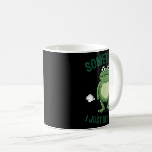 Sometimes I Just Be Farting Frog Christmas Funny F Kaffeetasse (VorderseiteRechts)