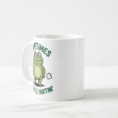 Sometimes I Just Be Farting Frog Christmas Funny F Kaffeetasse (Vorderseite Links)