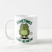 Sometimes I Just Be Farting Frog Christmas Funny F Kaffeetasse (Links)