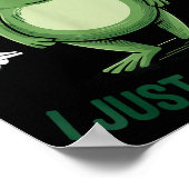 Sometimes I Just Be Farting Frog Christmas Funny F Poster (Ecke)