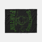 Sometimes I Just Be Farting Frog Fleecedecke (Vorderseite (Horizontal))