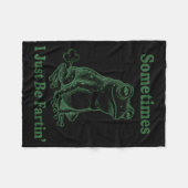 Sometimes I Just Be Farting Frog Humor Funny Fart Fleecedecke (Vorderseite (Horizontal))