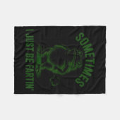 Sometimes I Just Be Farting Frog Humor Funny Fart Fleecedecke (Vorderseite (Horizontal))