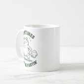 Sometimes I Just Be Farting Frog Humor Funny Fart  Kaffeetasse (Vorderseite Links)
