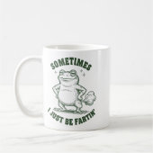 Sometimes I Just Be Farting Frog Humor Funny Fart Kaffeetasse (Links)
