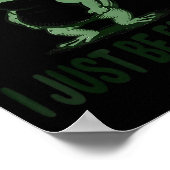 Sometimes I Just Be Farting Frog Humor Funny Fart Poster (Ecke)