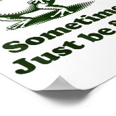 Sometimes I Just Be Farting Frog Humor Funny Fart Poster (Ecke)