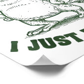 Sometimes I Just Be Farting Frog Humor Funny Fart Poster (Ecke)