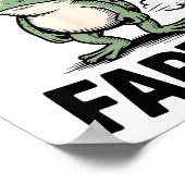 Sometimes I Just Be Farting Funny Frog Meme Animal Poster (Ecke)