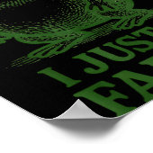 Sometimes I Just Be Farting Funny Frog  Poster (Ecke)