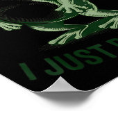 Sometimes I Just Be Farting Funny Frog Poster (Ecke)