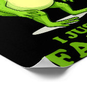 Sometimes I Just Be Farting Funny Frog  Poster (Ecke)