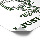 Sometimes I Just Be Farting Funny Frog Poster (Ecke)