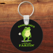 Sometimes I Just Be Farting Funny Frog Schlüsselanhänger (Vorderseite)