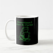 Sometimes I Just Be Farting Funny Meme Frog Drinki Kaffeetasse (Links)