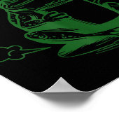 Sometimes I Just Be Farting Funny Meme Frog Drinki Poster (Ecke)