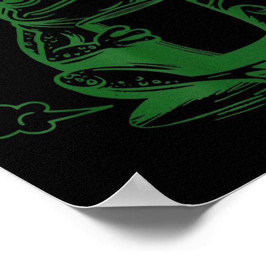 Sometimes I Just Be Farting Funny Meme Frog Drinki Poster (Ecke)