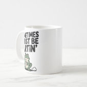 Sometimes I Just Be Farting Funny Meme Silly Frog Kaffeetasse (Vorderseite Links)