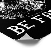 Sometimes I Just Be Farting Funny Raccoon Humor Gr Poster (Ecke)