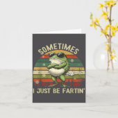 Sometimes I Just Farting Frog Smile Karte (Gelbe Blume)