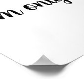 Sometimes...I'm only human. Poster (Ecke)