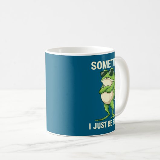 Sometimes Just Farting Frog I Custom Kaffeetasse (VorderseiteRechts)