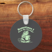 Sometimes Just I Fartin Frog Smile Schlüsselanhänger (Vorderseite)