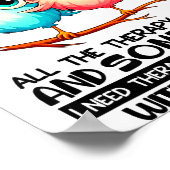 Sometimes Talking To Your Sister Is All The Therap Poster (Ecke)