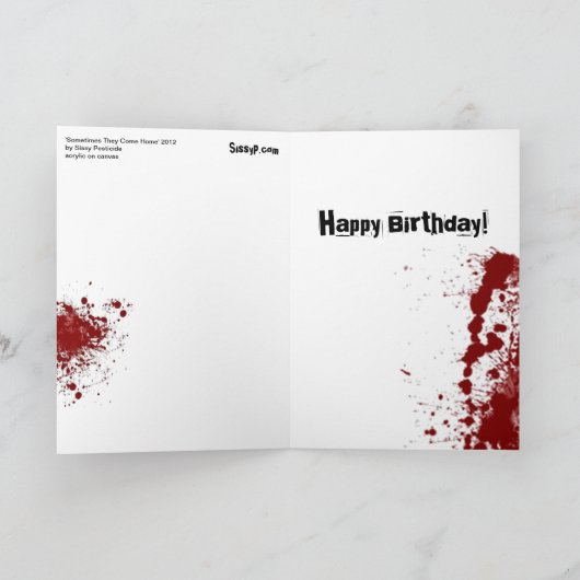 'Sometimes They Come Home' Karte (Innenseite)