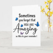 Sometimes You Forget You Are Amazing Karte (Gelbe Blume)