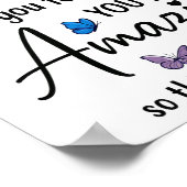 Sometimes You Forget You Are Amazing Poster (Ecke)