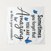 Sometimes You Forget You Are Amazing Wandteppich (Vorderseite (Horizontal))